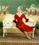 Grace Kelly, Грейс Келли, бассейн, скамейка, растения, красное платье, мех, туфли, 1956