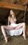 блондинка, сидит, бусы, юбка, сеновал, солома, коса, Rose Delight, Vera G, Belinda