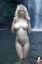 блондинка, стоит, вода, водопад, тату, пирсинг, Natasha Legeyda, Наташа Легейда