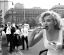 Мерилин Монро, Marilyn Monroe, хотдог, очередь, улица NY, ч/б