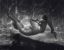 под водой, обнаженная, Andre de Dienes, ч/б