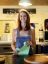 Кухня, джинса, бутылка, бокал, рыжая, комбинезон, LollipopGinger