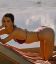 Kendall Jenner, бикини, раком, шезлонг, капли, мокрая