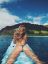 попа, без лица, серфинг, горы, Alexis Ren