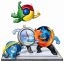 рисунок, браузеры, драка, ie, mozilla, chrome, safari