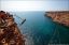 прыжок, Фиолент, джамперы, море, скала, крым