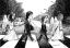 The Beatles, пешеходный переход, зебра, дорога, автомобили, четверо, Abbey Road