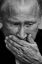 путин, ч/б, ладонь
