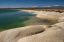 озеро, песок, горы, дюны