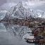 Норвегия, горы, море, рыбаки
