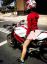 девушка, мотоцикл, дукати, ducati monster, шлем