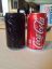 coca-cola, банка, лед