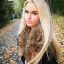 Anna Nystrom, осень, деревья, блондинка
