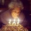 бабушка, сигарета, торт, 101, свечи