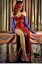 Jessica Rabbit, косплей, платье, перчатки, рыжая