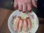 макароны, пальцы, сосиски, кетчуп