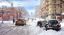 город, нью-йорк, улица, зима, снег, авто, лопата