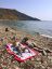 пляж, камни, горы, море