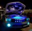 chevrolet, неон, фары, капот, кот